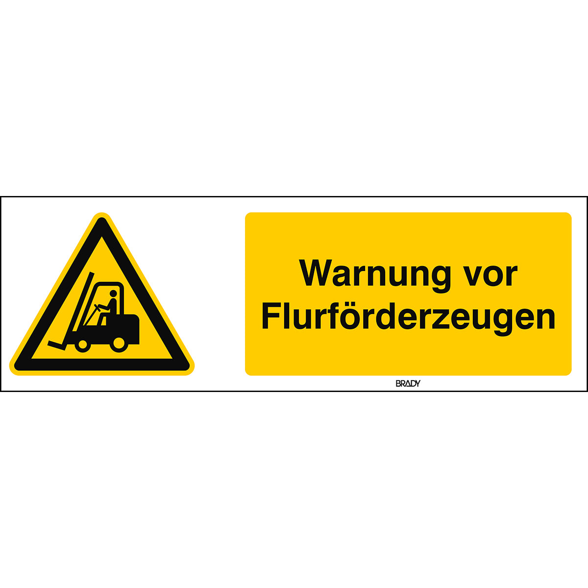ISO 7010 sign - Warning of industrial trucks