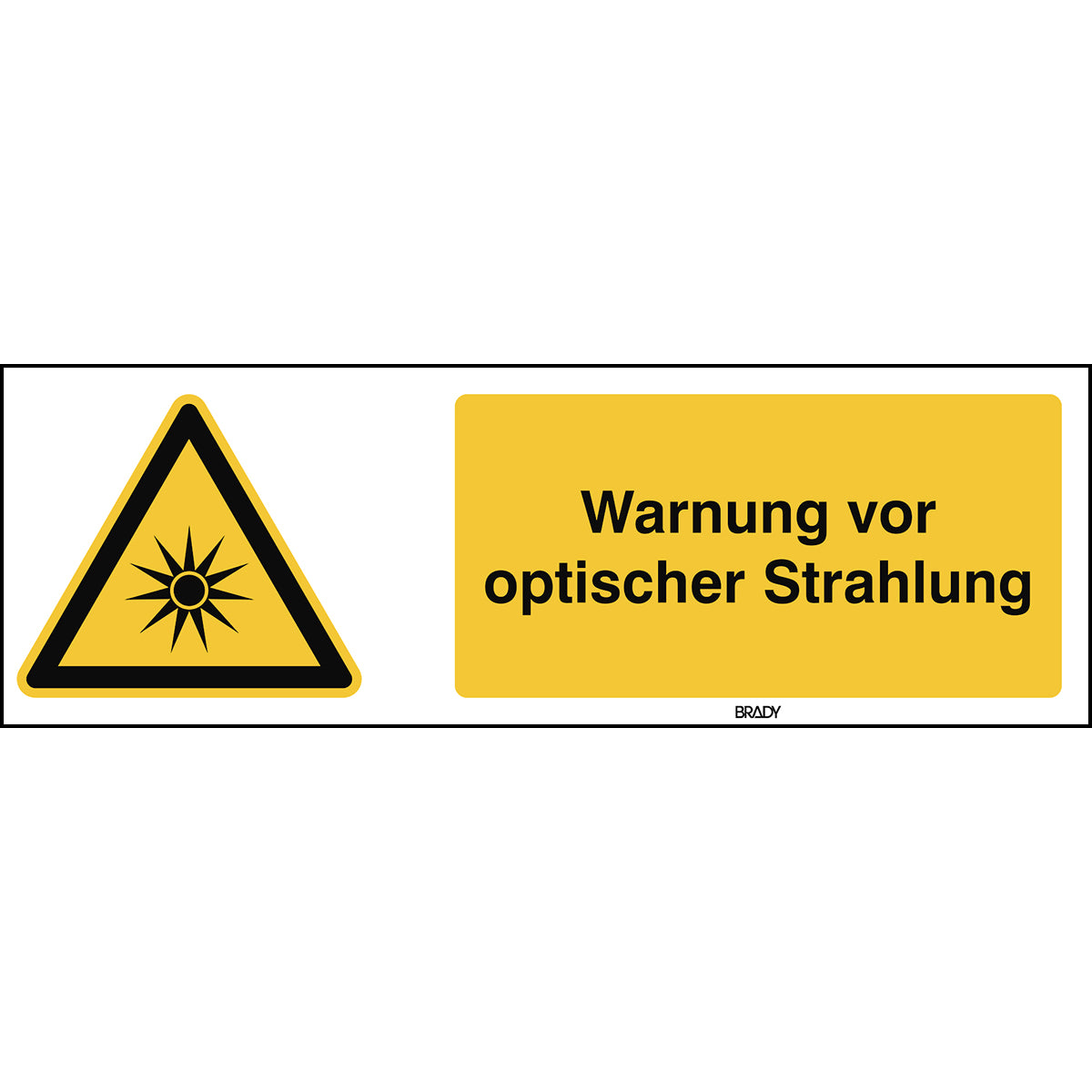 ISO 7010 sign - Warning of optical radiation