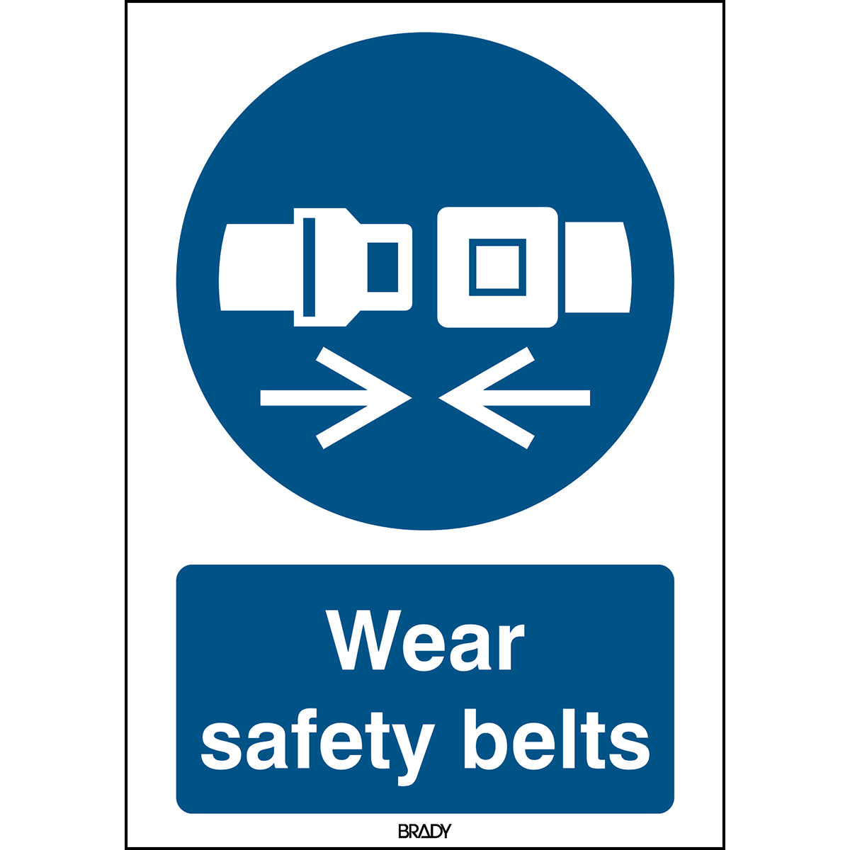 ISO Sicherheitskennzeichnung - Sicherheitsgurt benutzen