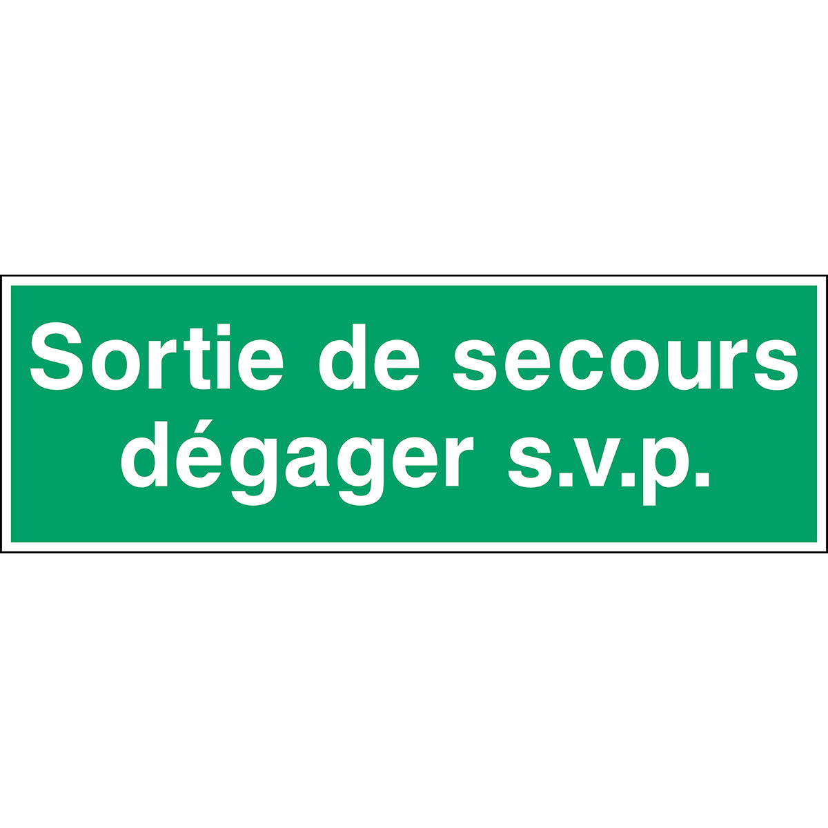 Ausschilderung von Fluchtweg – Notausgang, bitte freihalten