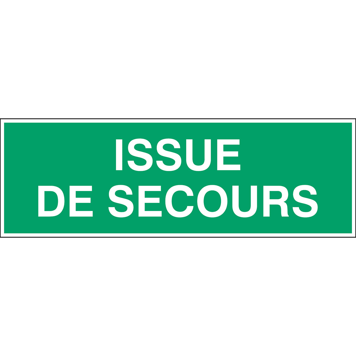 Ausschilderung von Fluchtweg