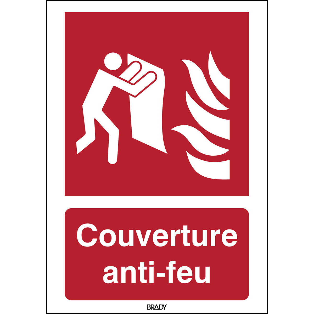 Feuerlöschdecke – Sicherheitsschild – ISO 7010