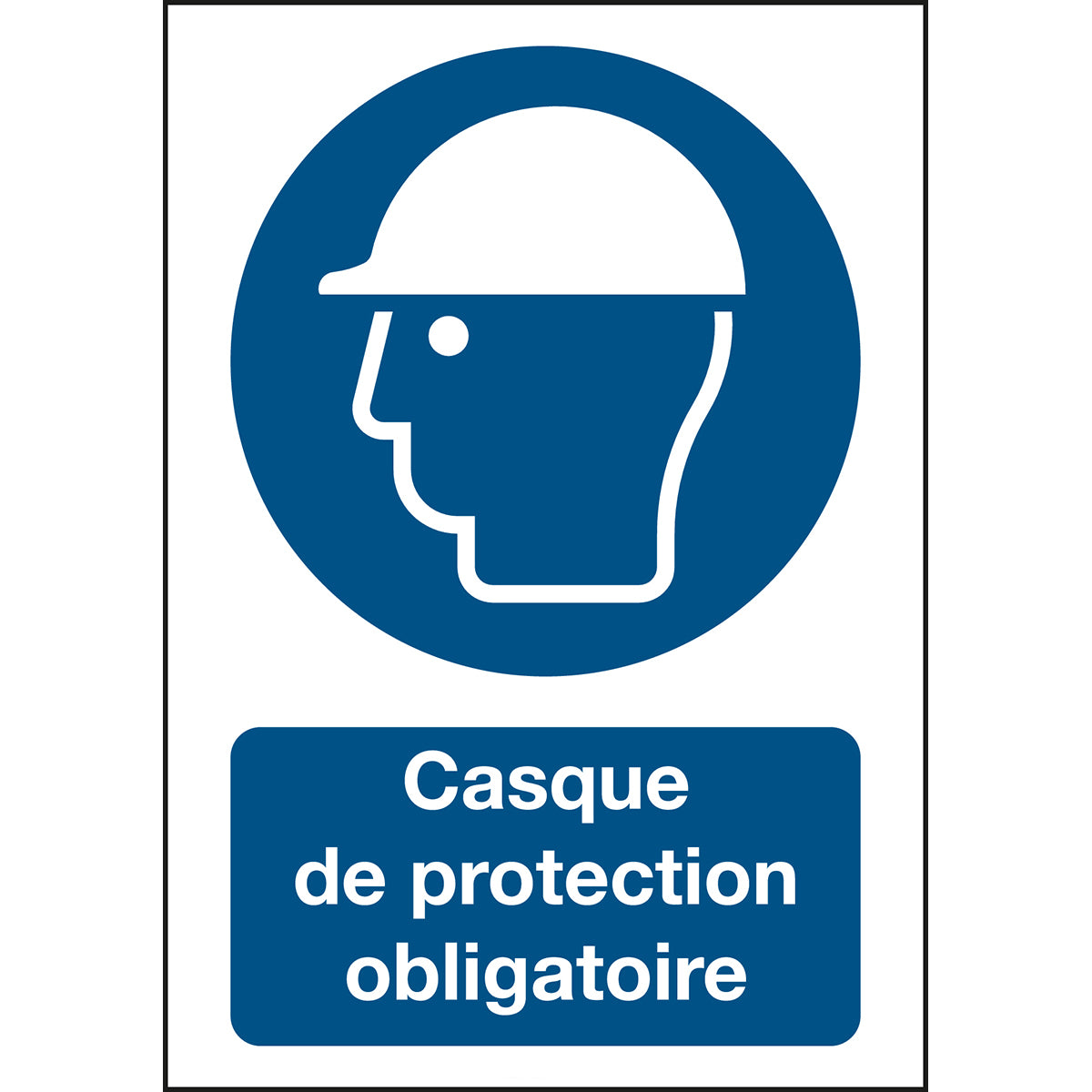 Signaling ISO 7010 - Casque de protection obligatoire (product francophone)