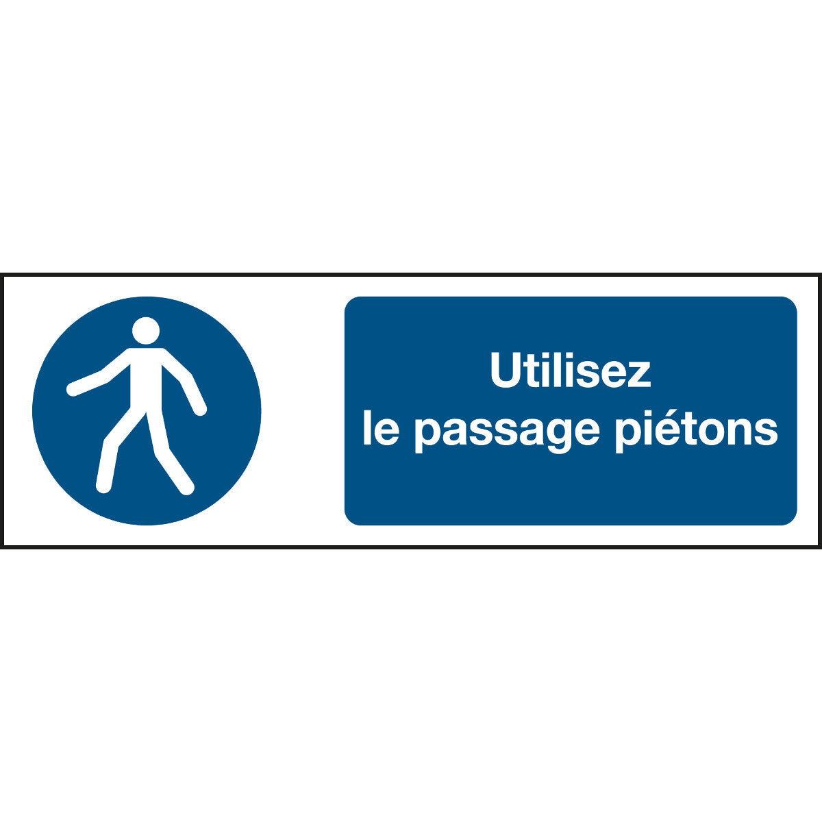 ISO Sicherheitskennzeichnung - Fußgängerweg benutzen