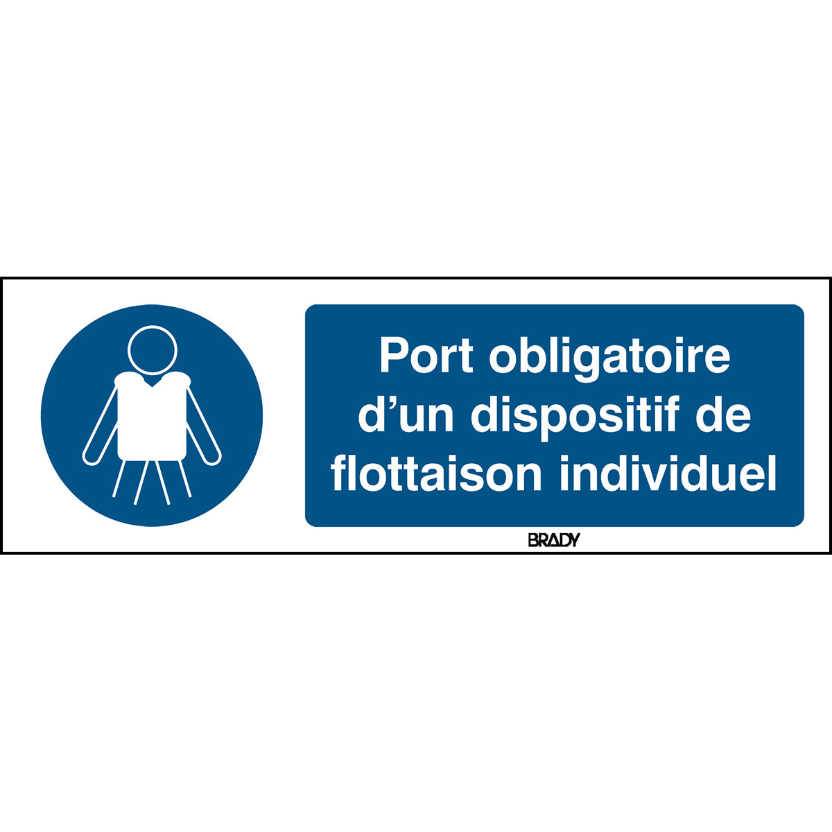 ISO-Sicherheitsschild – Rettungsschwimmhilfen anlegen