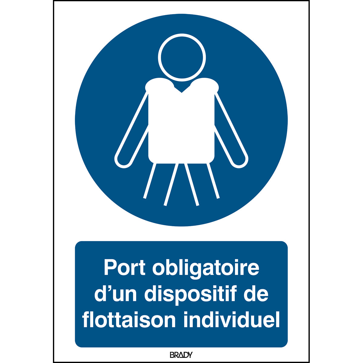 ISO-Sicherheitsschild – Rettungsschwimmhilfen anlegen