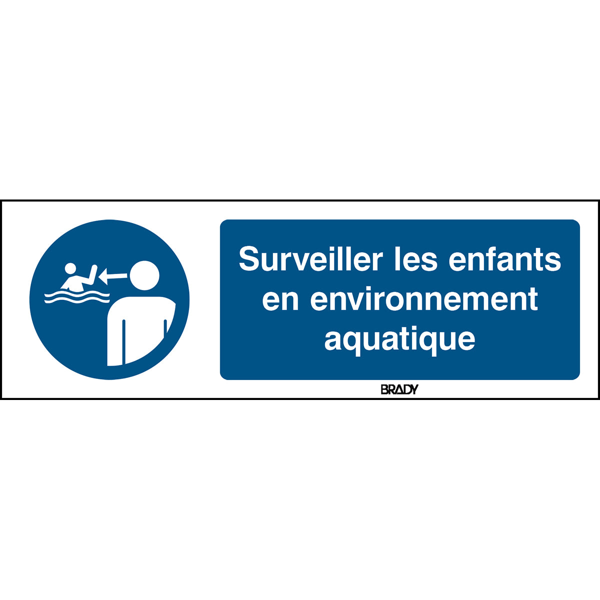 ISO-Sicherheitsschild – Kinder im Wasser beaufsichtigen