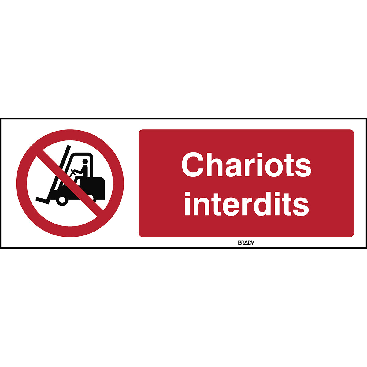 Für Flurförderzeuge verboten – ISO 7010