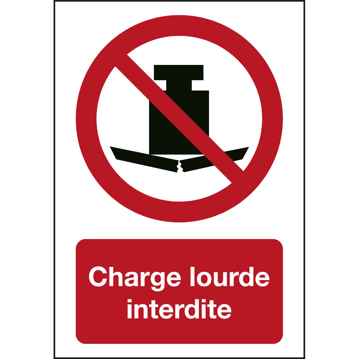 ISO Sicherheitskennzeichnung - Nicht belasten