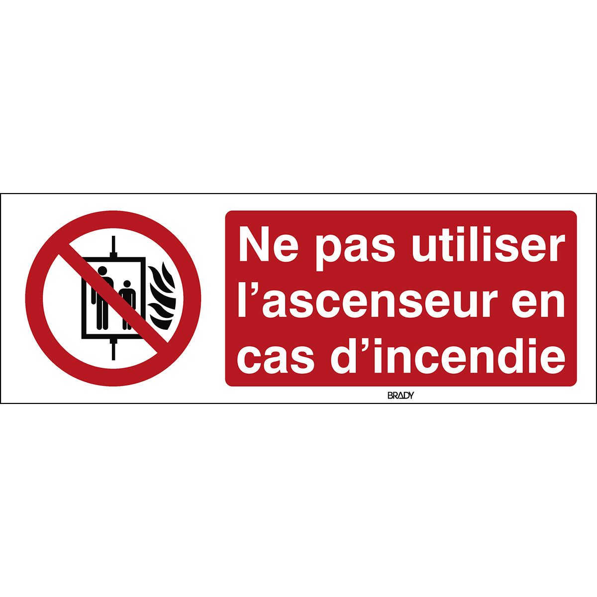 Personenbeförderung im Brandfall verboten – ISO 7010