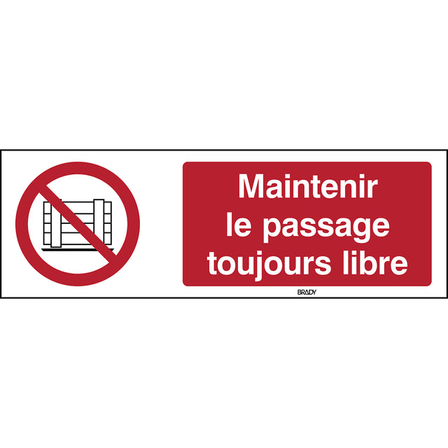 Abstellen oder Lagern verboten – ISO 7010