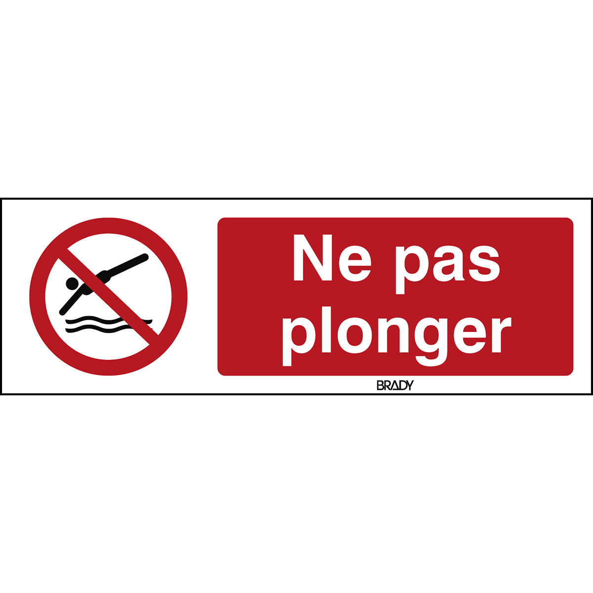 ISO Sicherheitskennzeichnung - Tauchen verboten