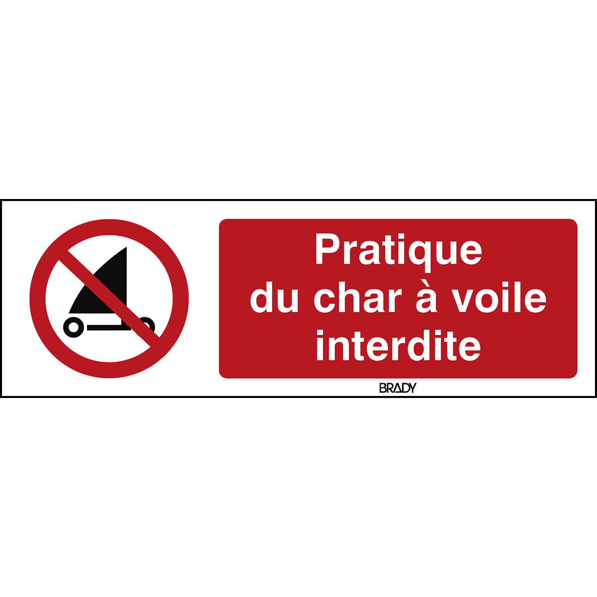 ISO Sicherheitskennzeichnung - Strandsegeln verboten