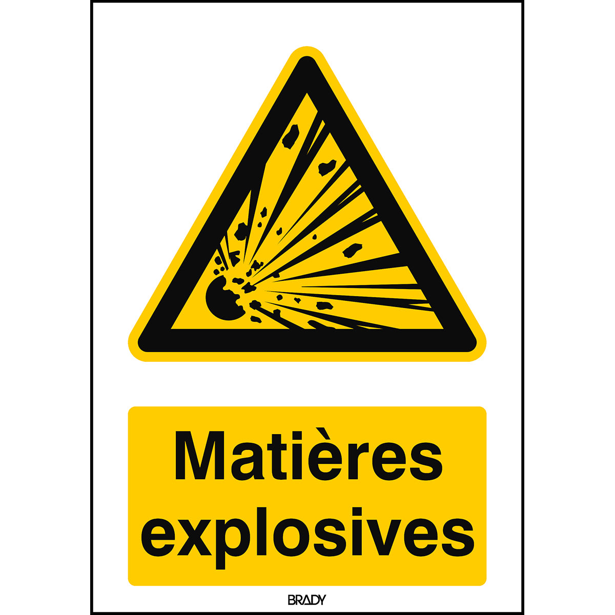 Warnung; explosionsgefährliche Stoffe – ISO 7010