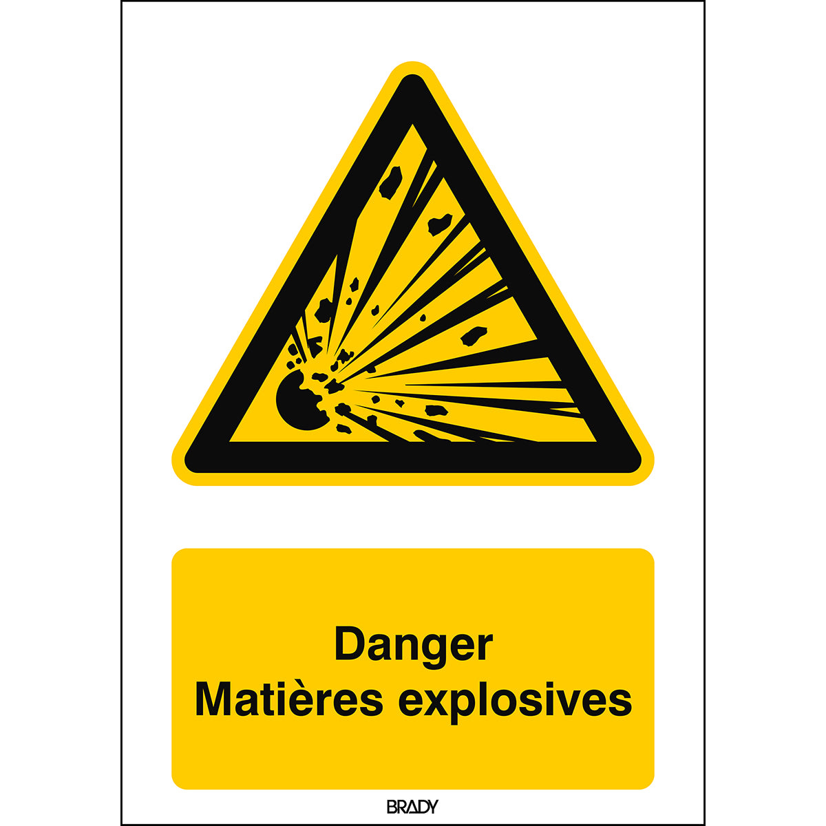 Signalisation ISO 7010 - Danger (produit francophone)