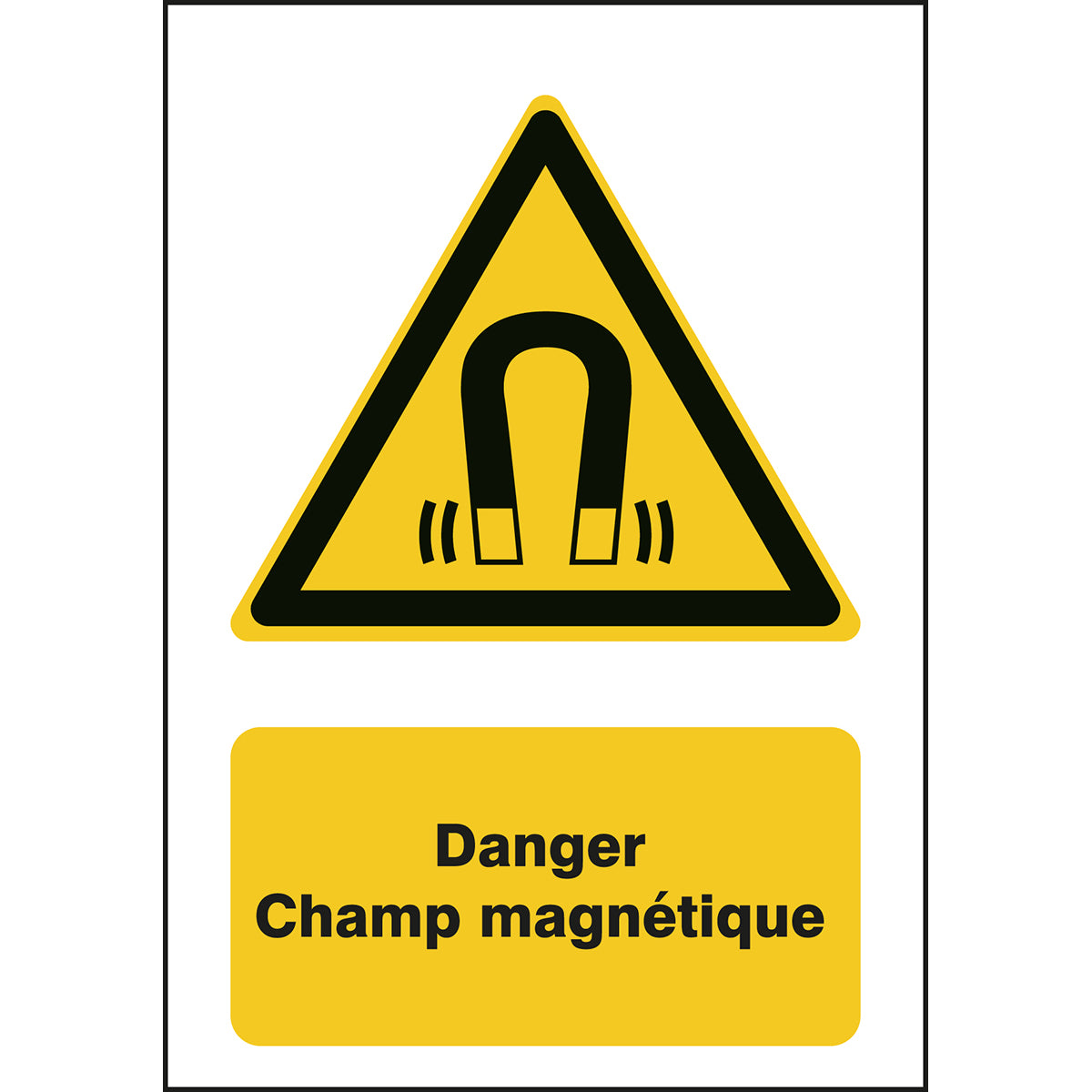 ISO Sicherheitskennzeichnung - Warnung vor magnetischem Feld