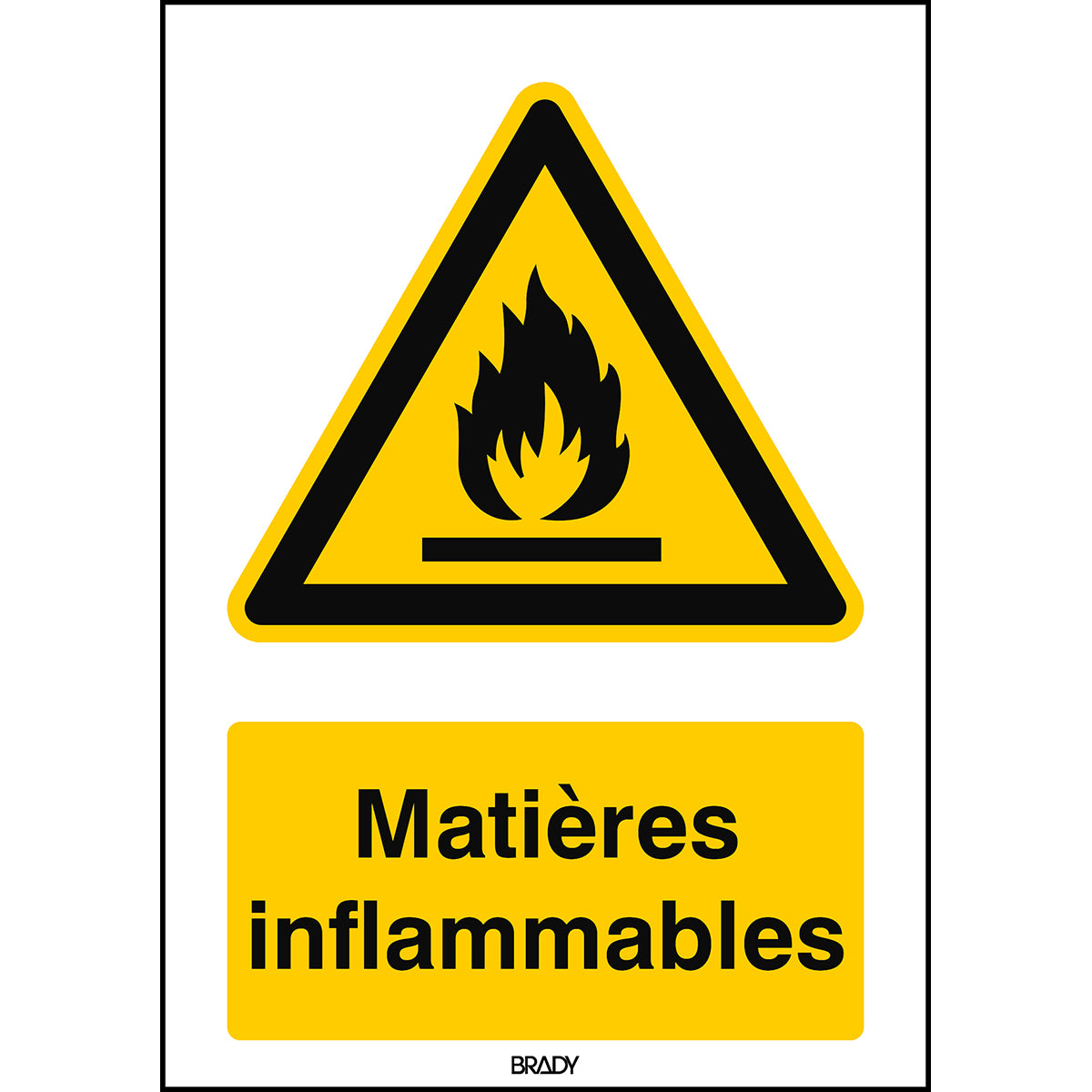 Warnung; feuergefährliche Stoffe – ISO 7010