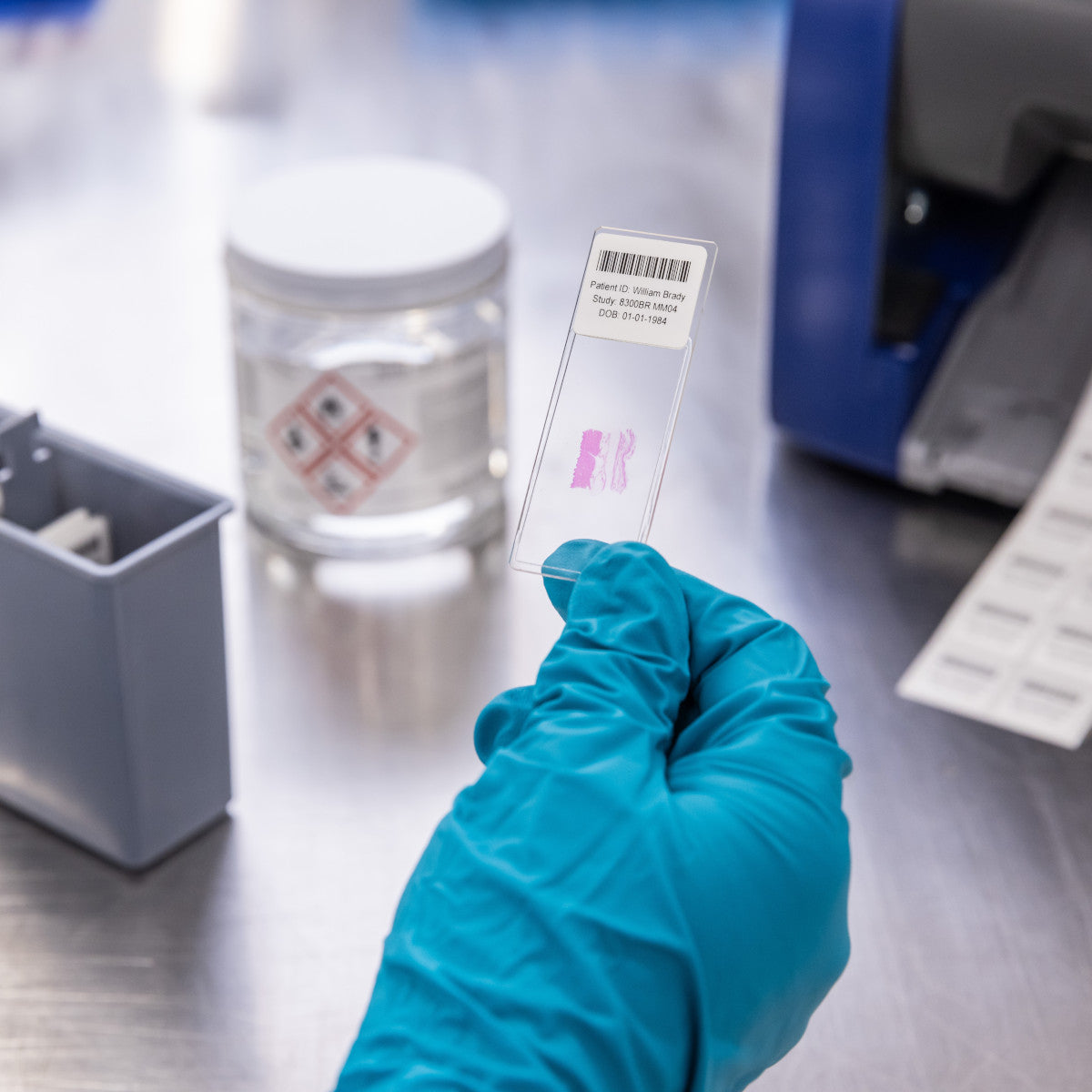 StainerBondz Polyester-Etiketten für Objektträger für die Drucker BBP33/i3300