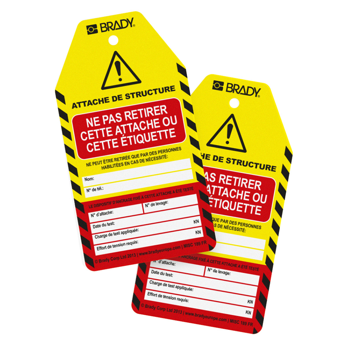 Etiquette Scafftag (product francophone)