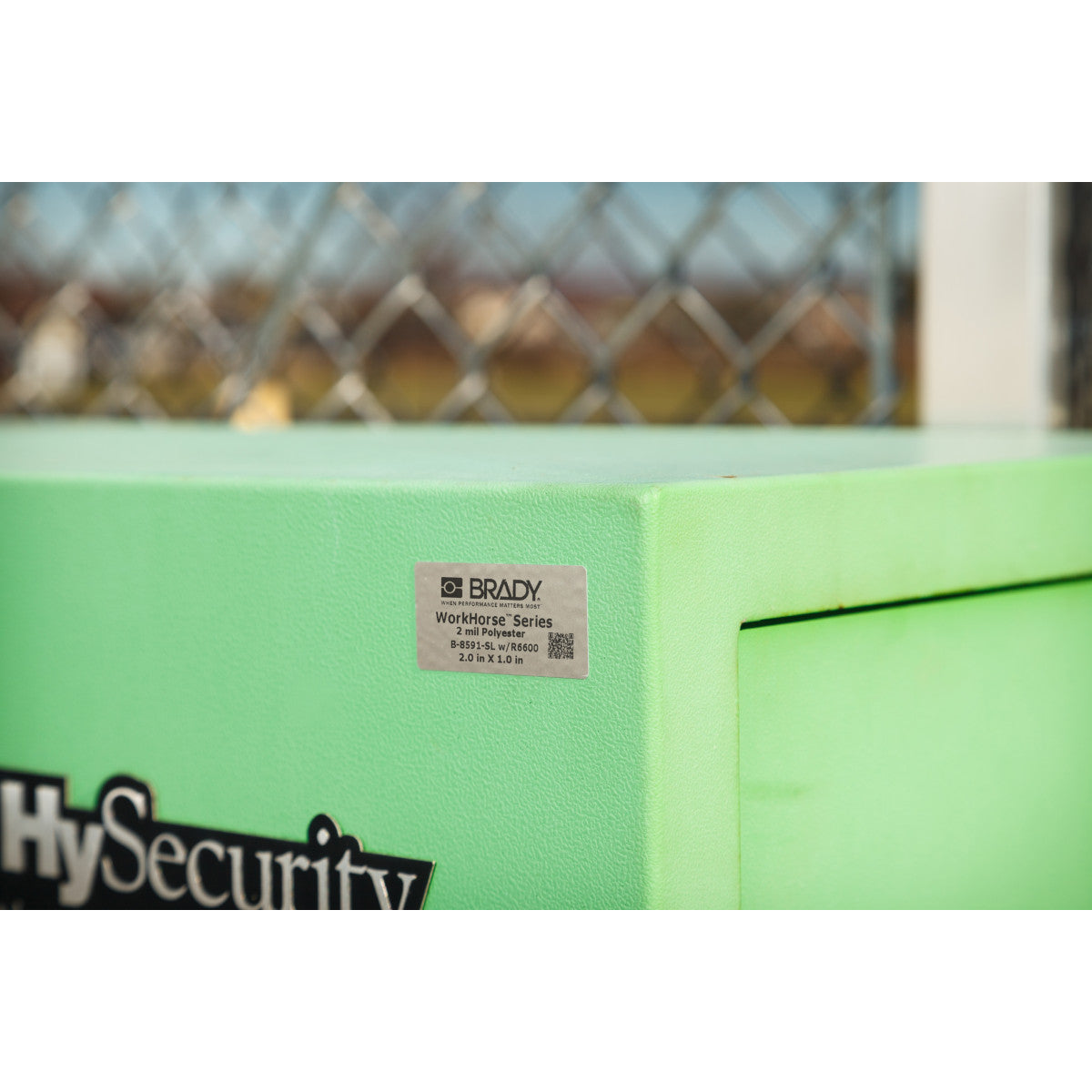 B33 witterungsbeständige Polyester-Endlosetiketten für den Außenbereich