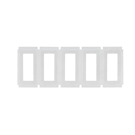 Ein transparentes Polyesteretikett mit einem durchsichtigen Kleberand