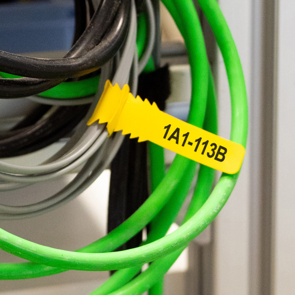 Hypertag for attaching to wires and cables