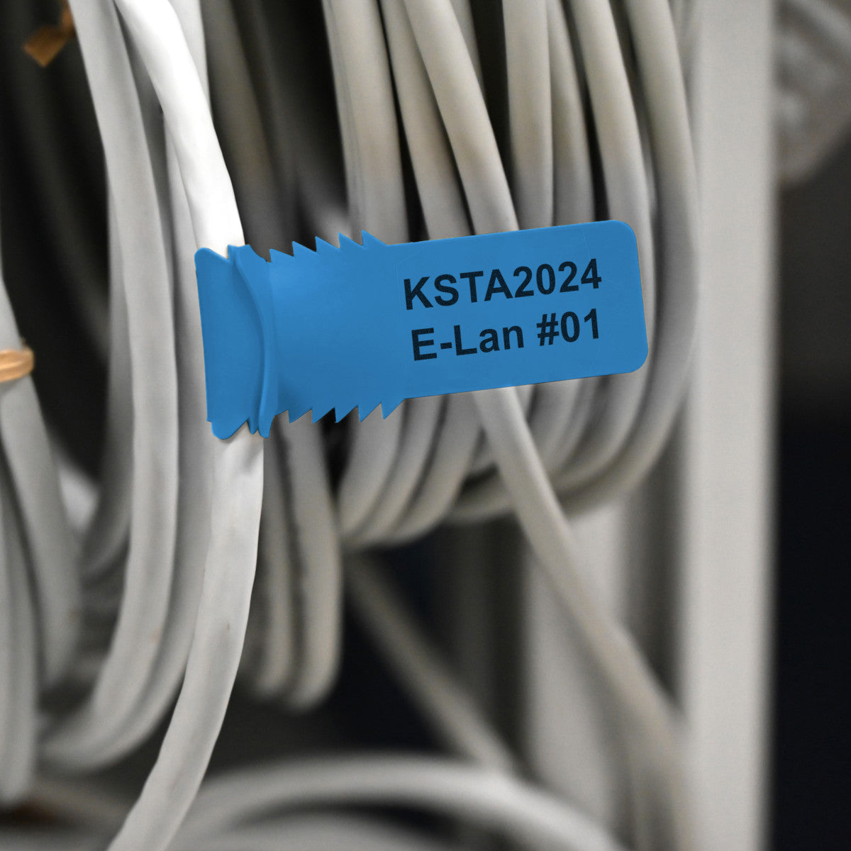 Hypertag for attaching to wires and cables