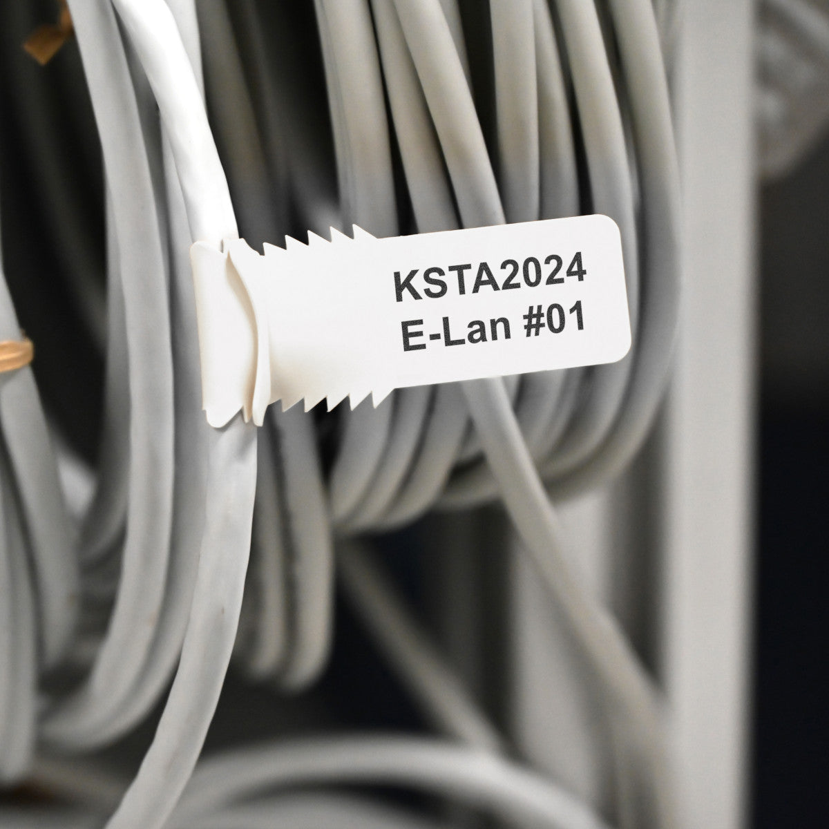 Hypertag for attaching to wires and cables