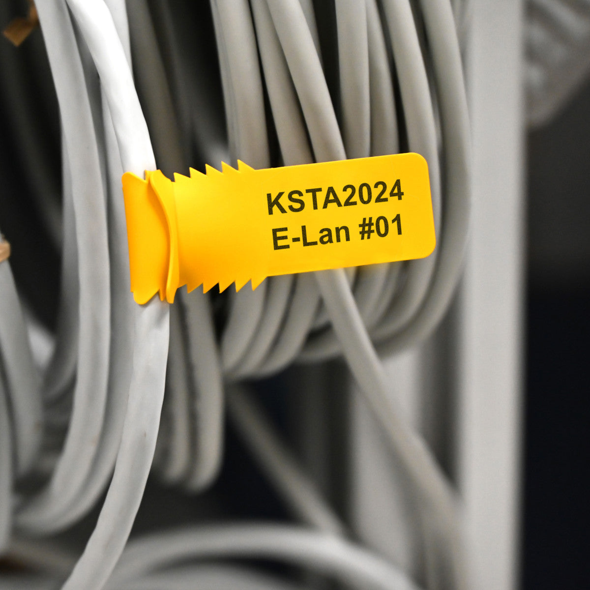 Hypertag for attaching to wires and cables