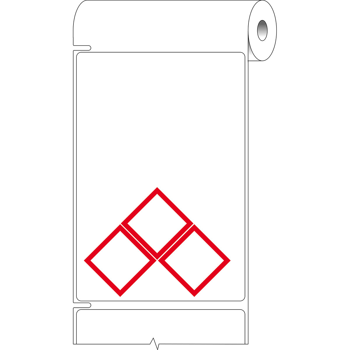 Vorgedruckte Desktop-Drucker-Etiketten für Gefahrstoffe nach CLP/GHS