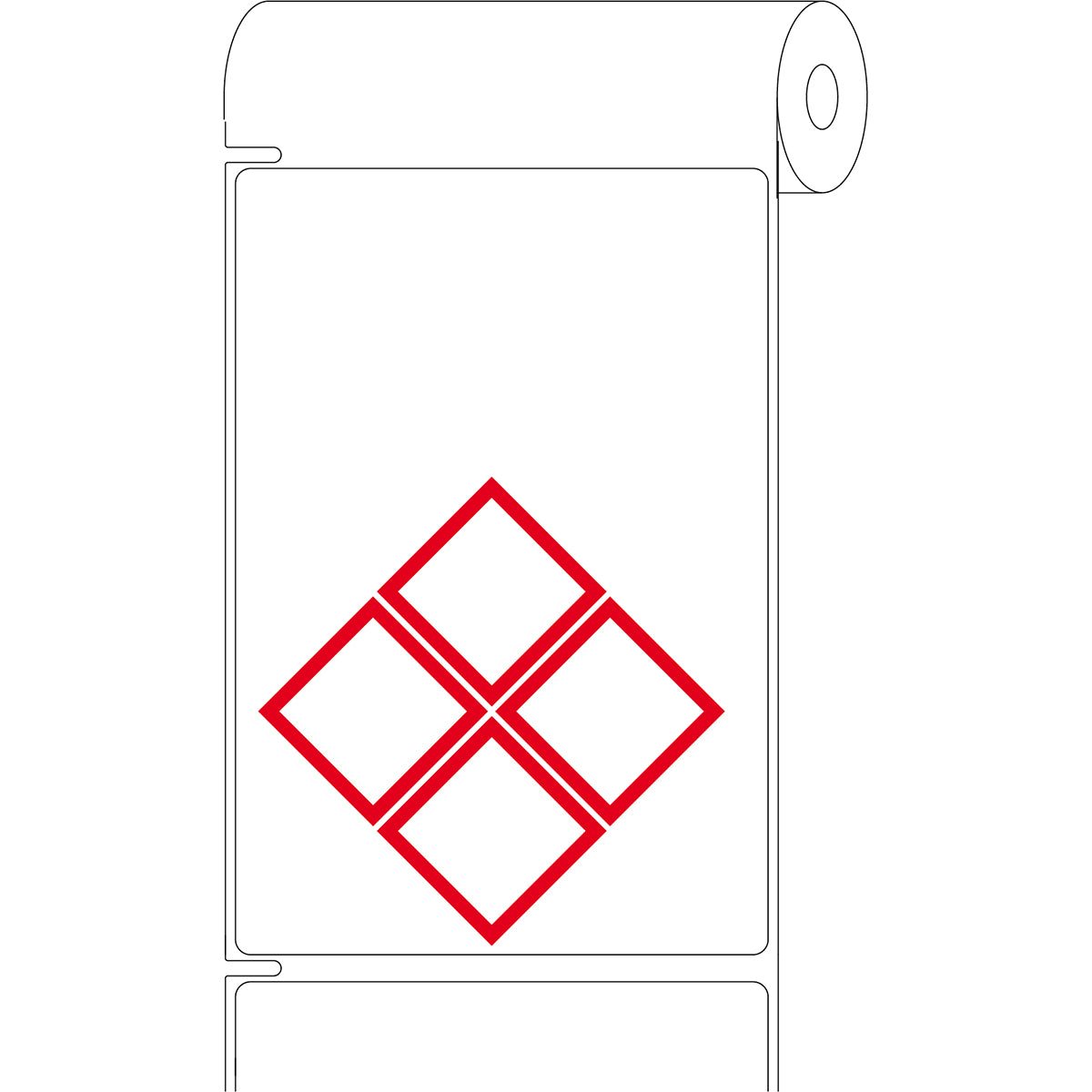 Vorgedruckte Desktop-Drucker-Etiketten für Gefahrstoffe nach CLP/GHS