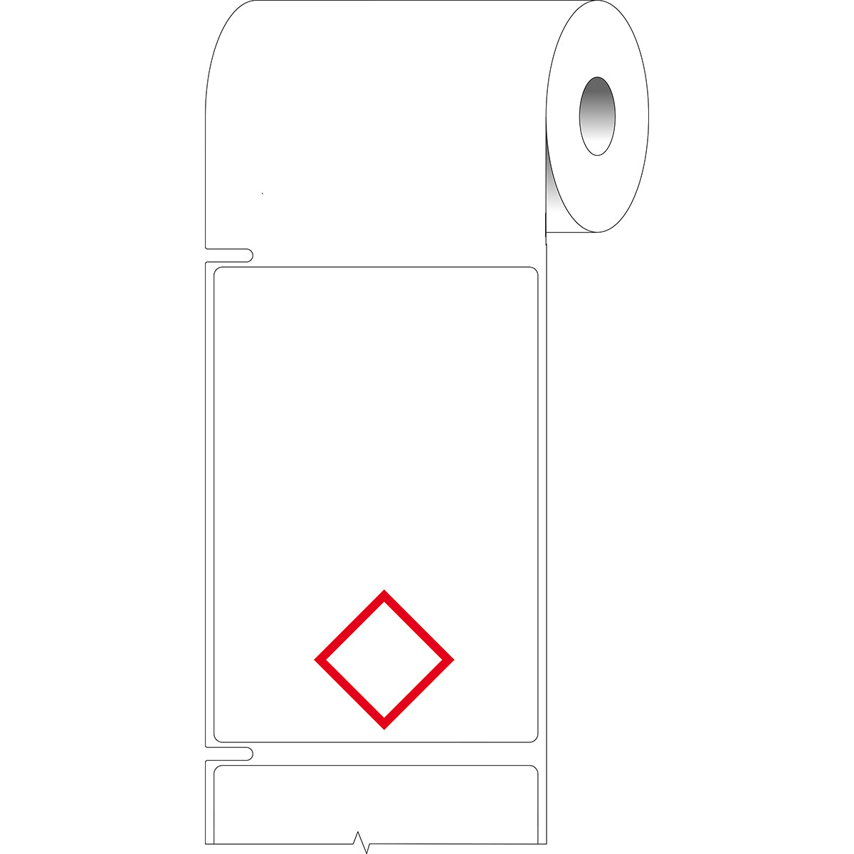 Vorgedruckte Desktop-Drucker-Etiketten für Gefahrstoffe nach CLP/GHS