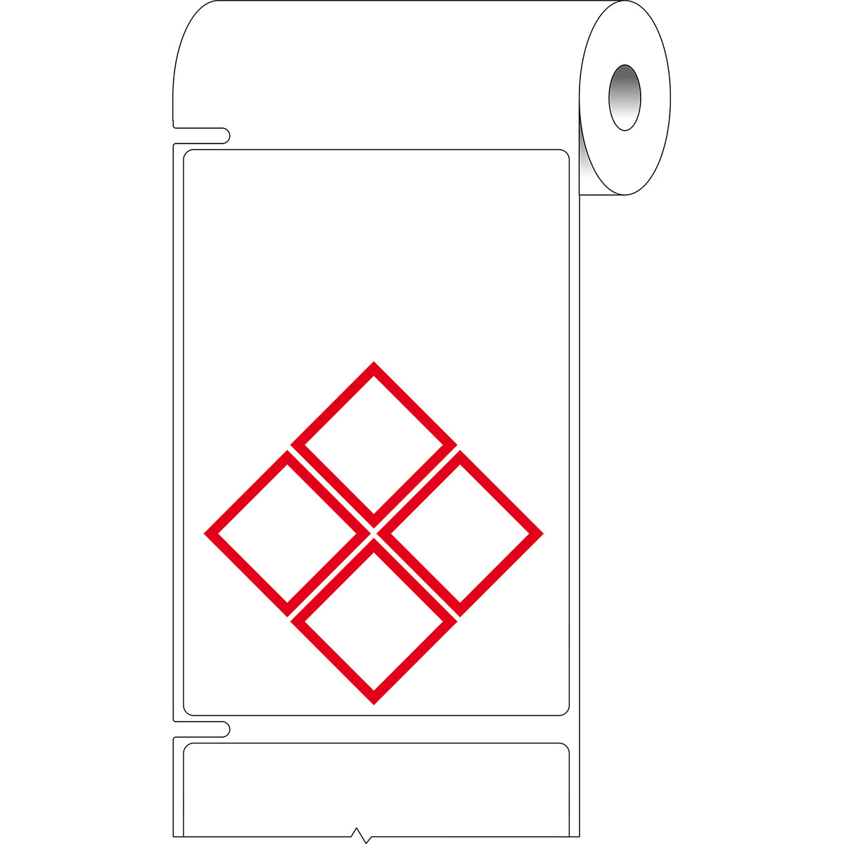 Vorgedruckte Desktop-Drucker-Etiketten für Gefahrstoffe nach CLP/GHS