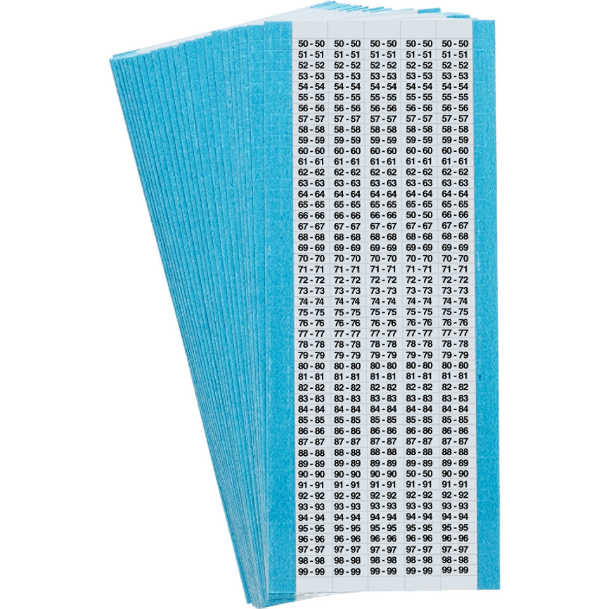 Mikro-Kabelkennzeichnungen - fortlaufend wiederholte Zahlen