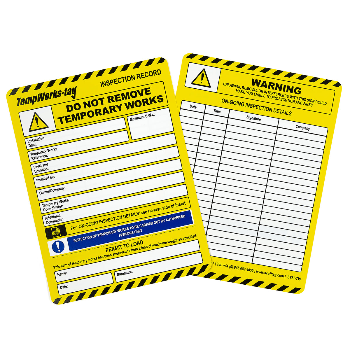 TempWorks-tag-Einsteckschilder