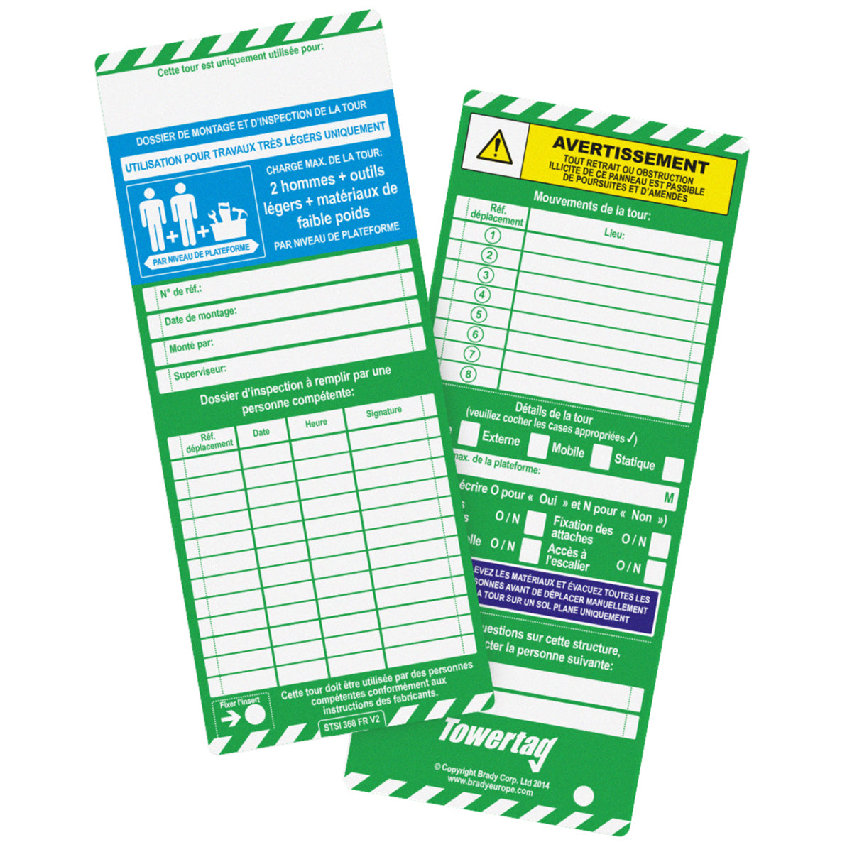 Insert tower tag (francophone product)