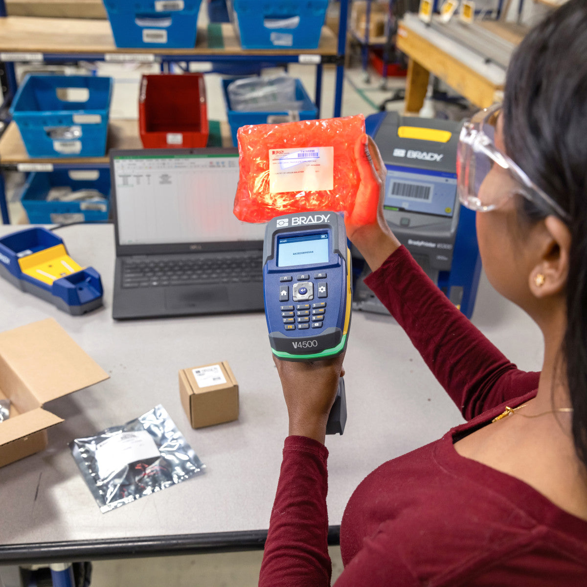 V4500 Barcode-Lesegerät-Set EU