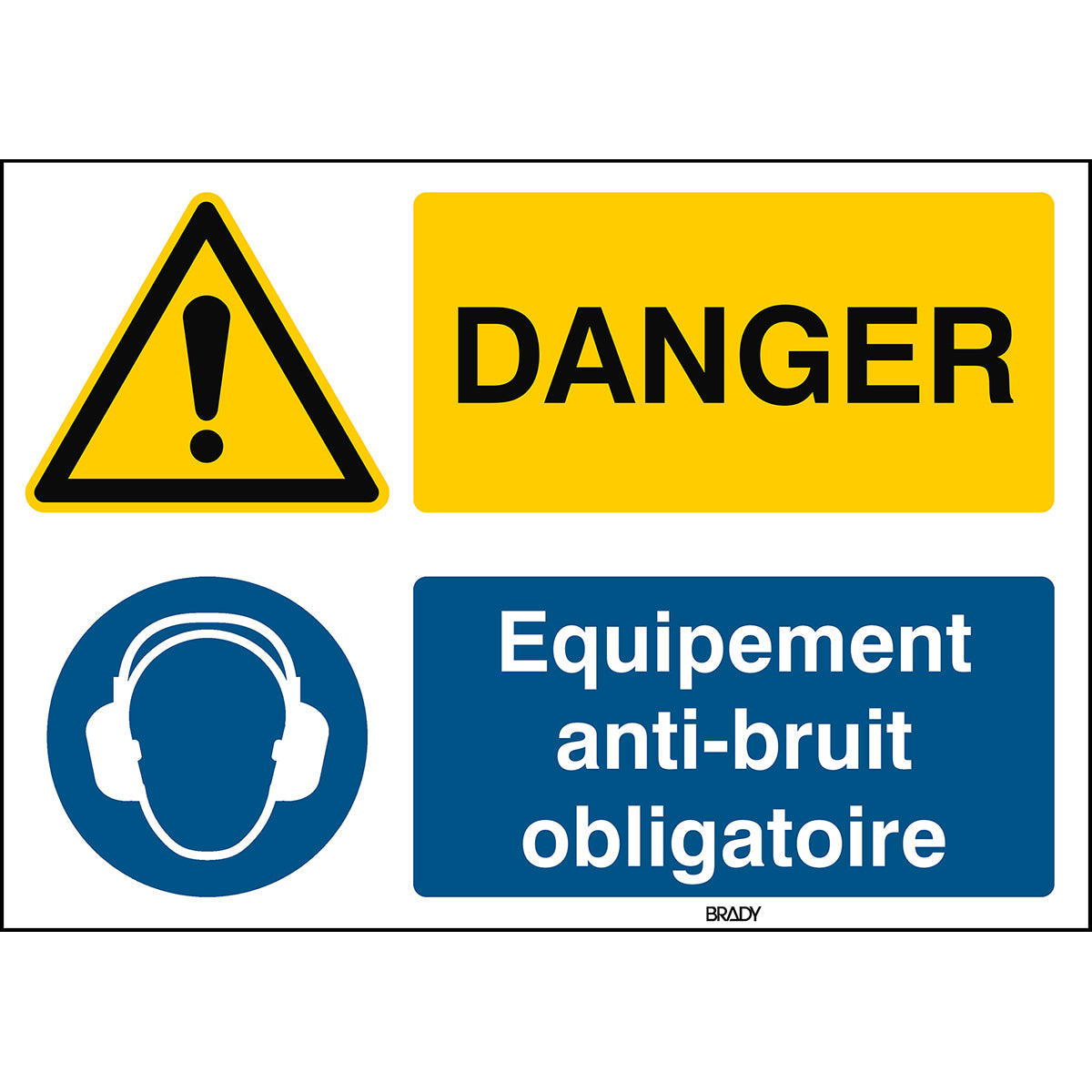 Allgemeines Warnschild, Ohrenschutz benutzen – ISO 7010