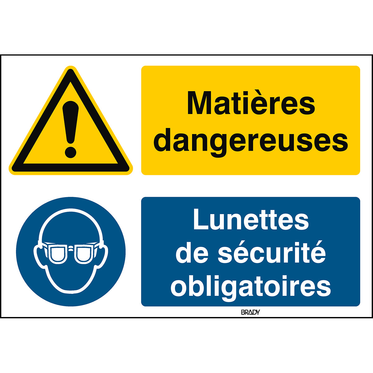 Allgemeines Warnschild, Augenschutz benutzen – ISO 7010