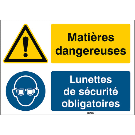 Allgemeines Warnschild, Augenschutz benutzen – ISO 7010