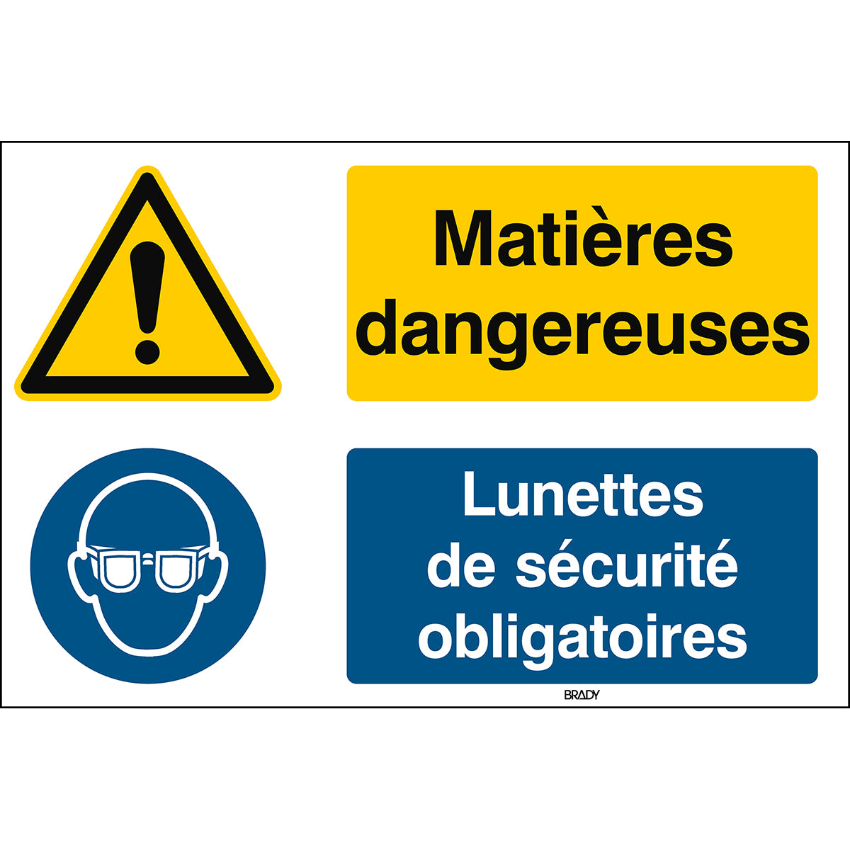 Allgemeines Warnschild, Augenschutz benutzen – ISO 7010