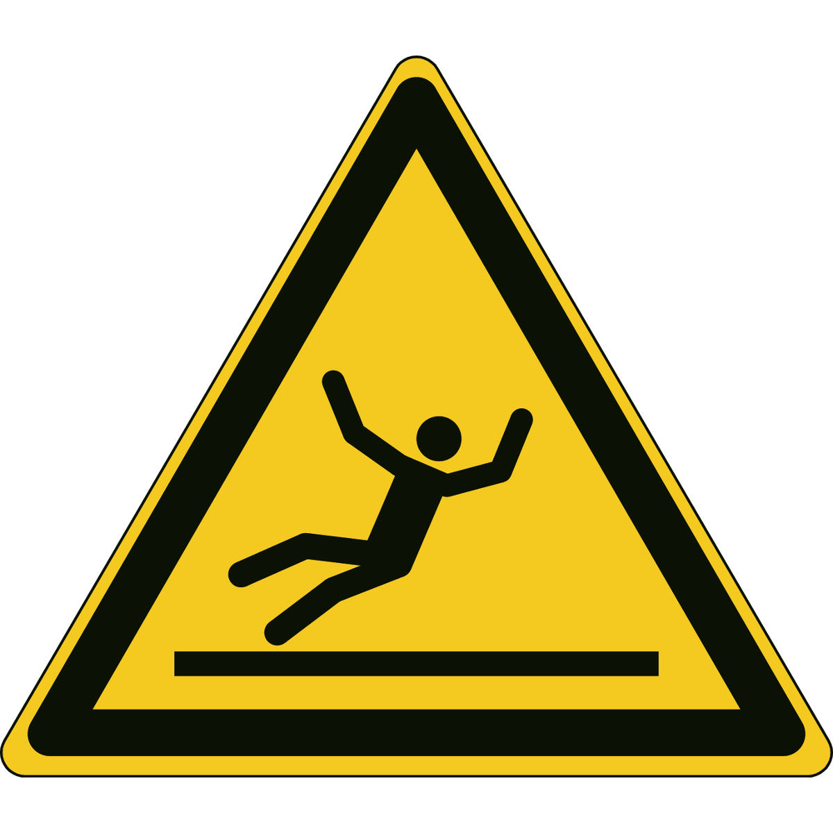 ISO safety sign - Warning of slipping hazard