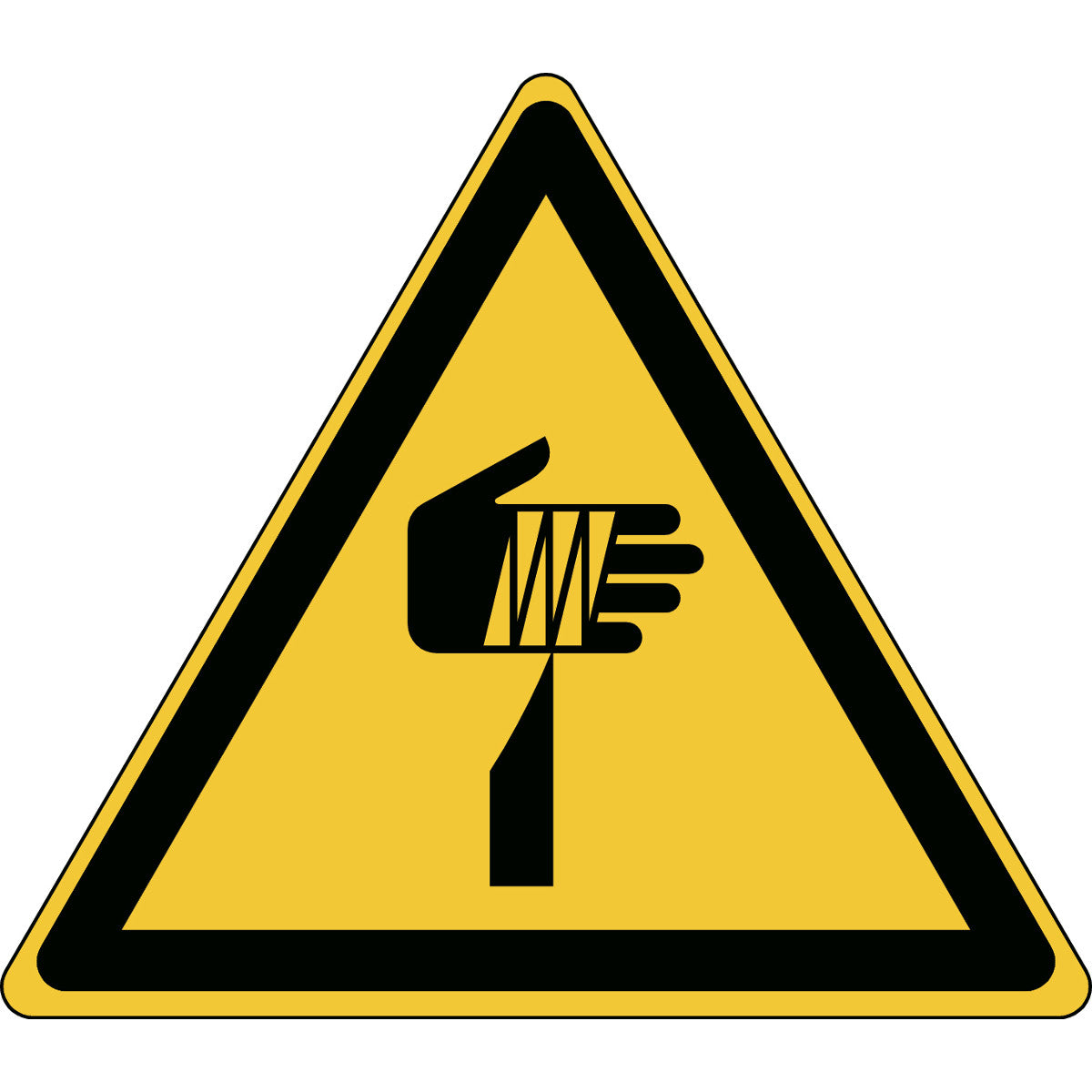 ISO safety sign - warning of sharp objects