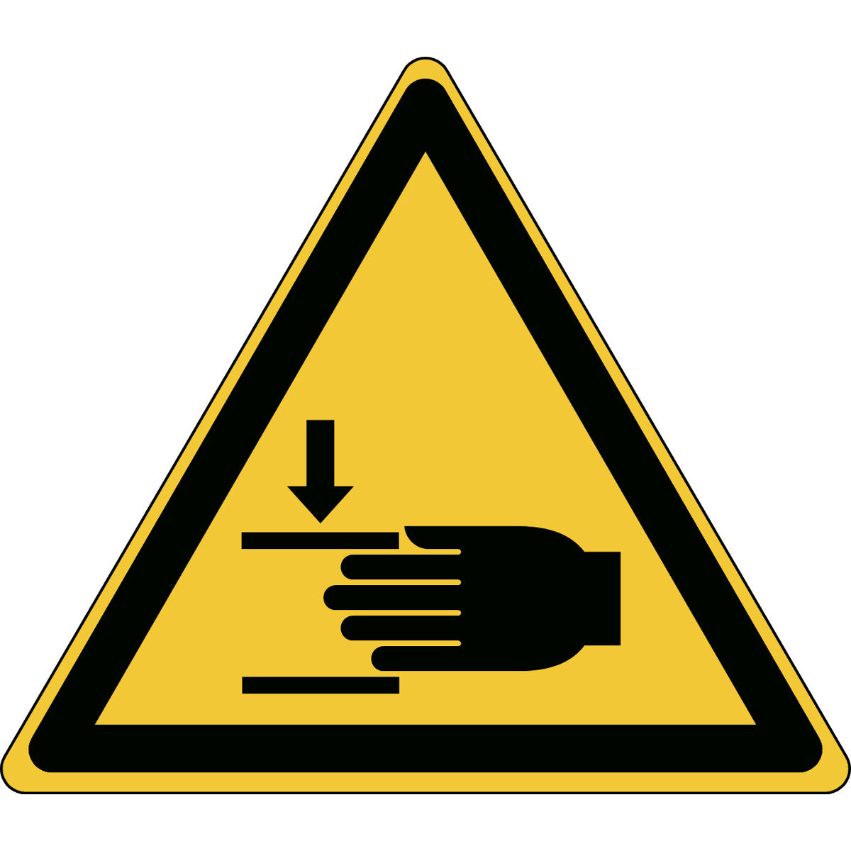 Warnung; Handverletzungen – ISO 7010