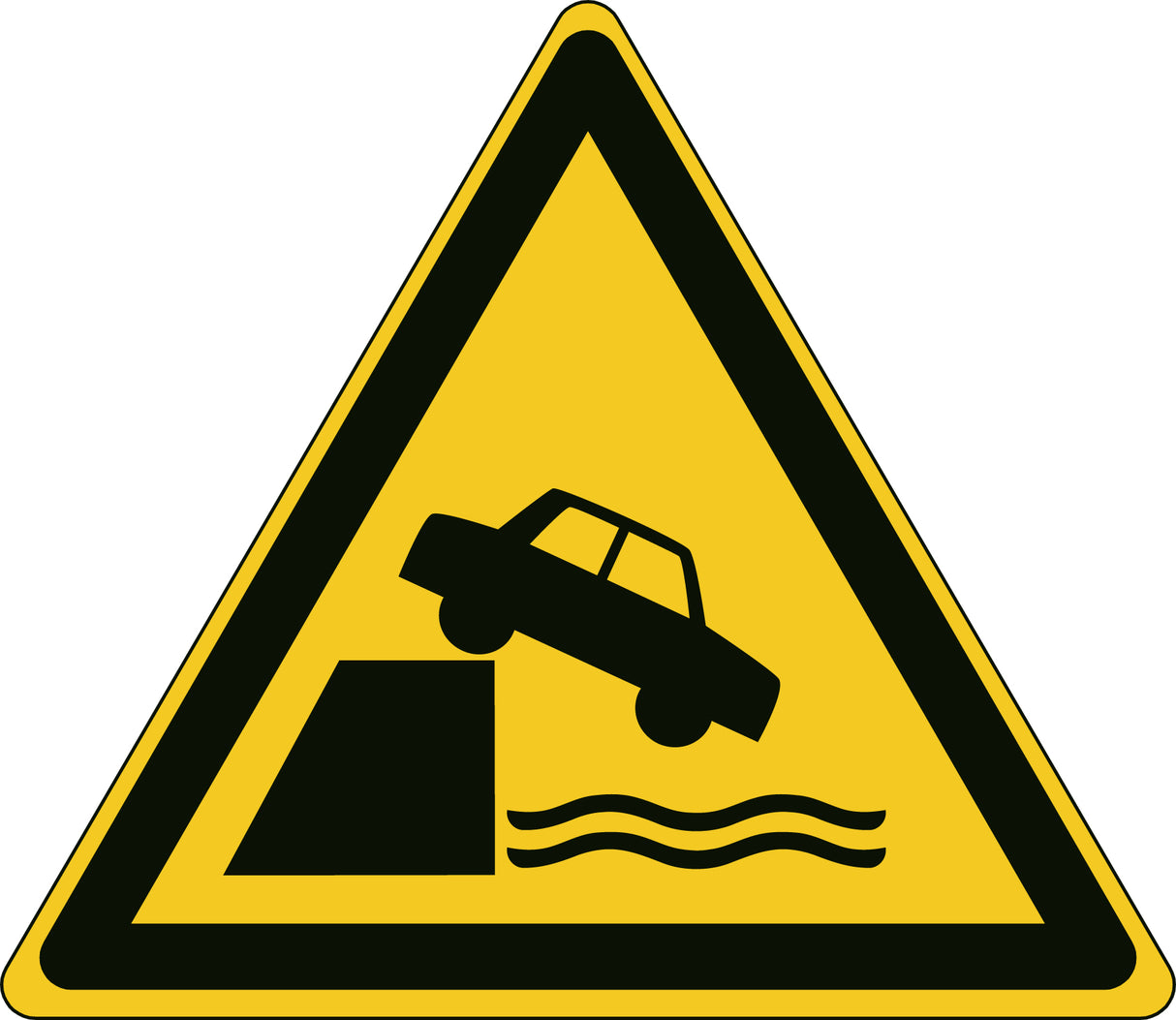 ISO Sicherheitskennzeichnung - Warnung Ungeschützten Kanten