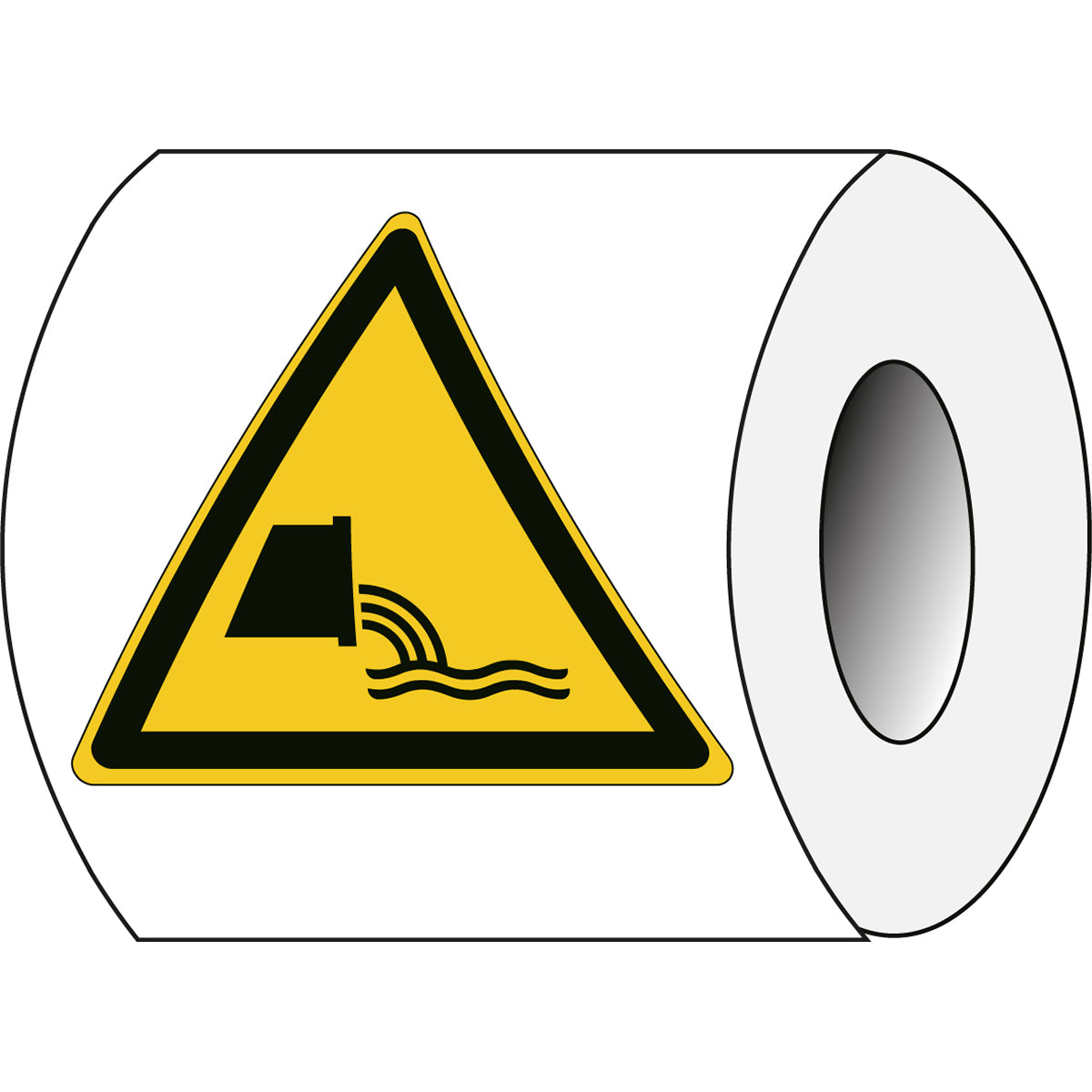 ISO Sicherheitskennzeichnung - Warnung Abwasserauslass