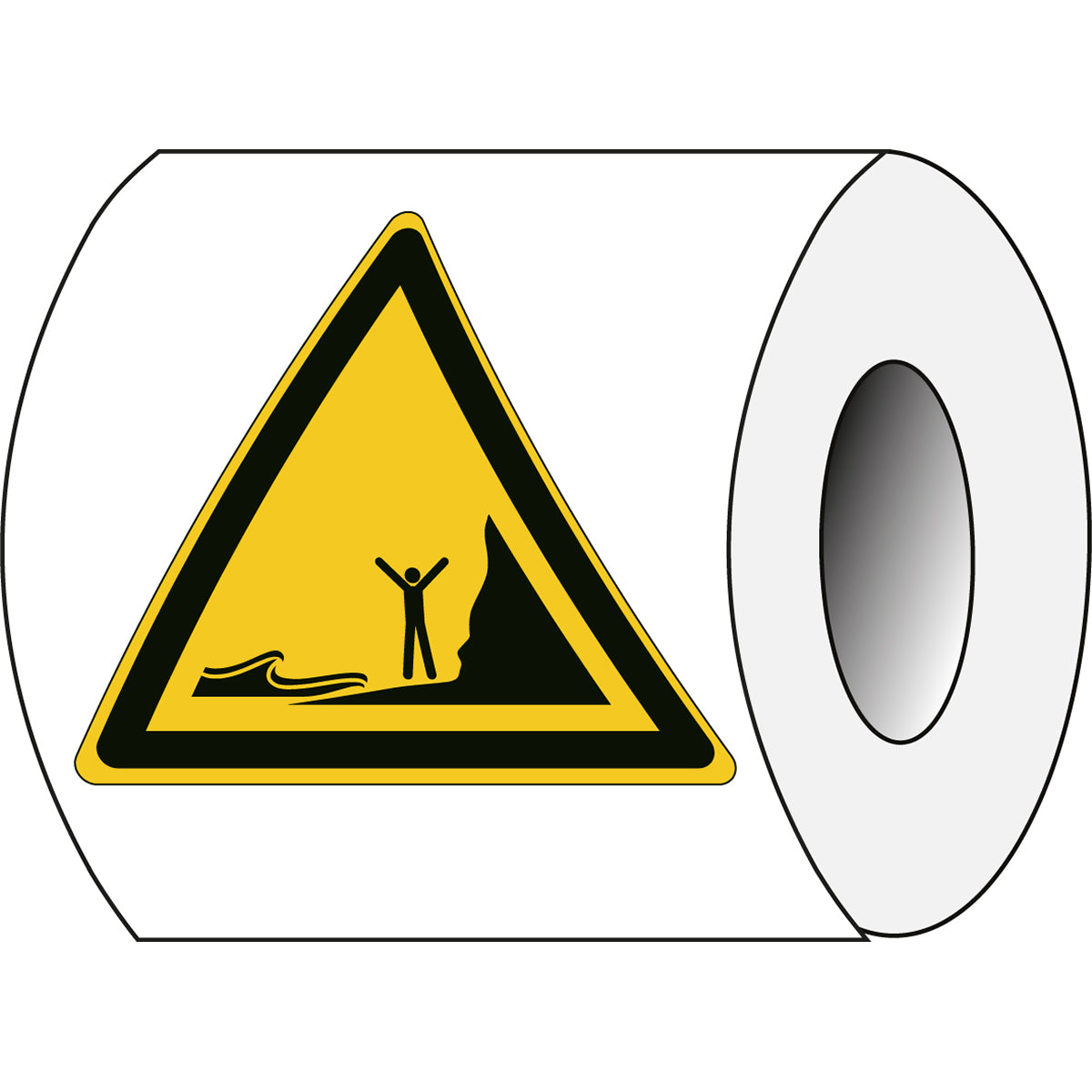 ISO Sicherheitskennzeichnung - Warnung Flut