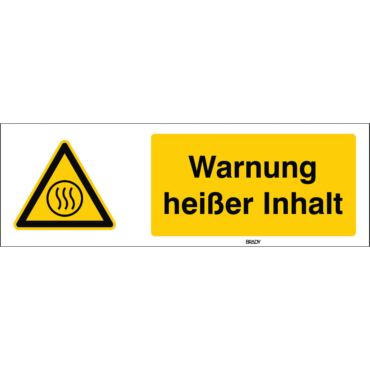 ISO safety sign - Warning, hot contents