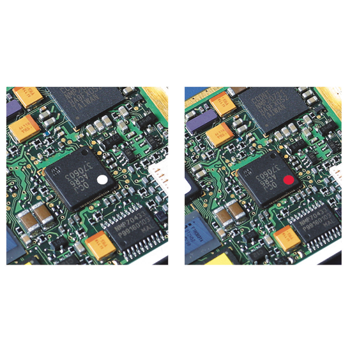 Für den Thermotransferdruck geeignete Etiketten mit Wasserkontaktanzeige