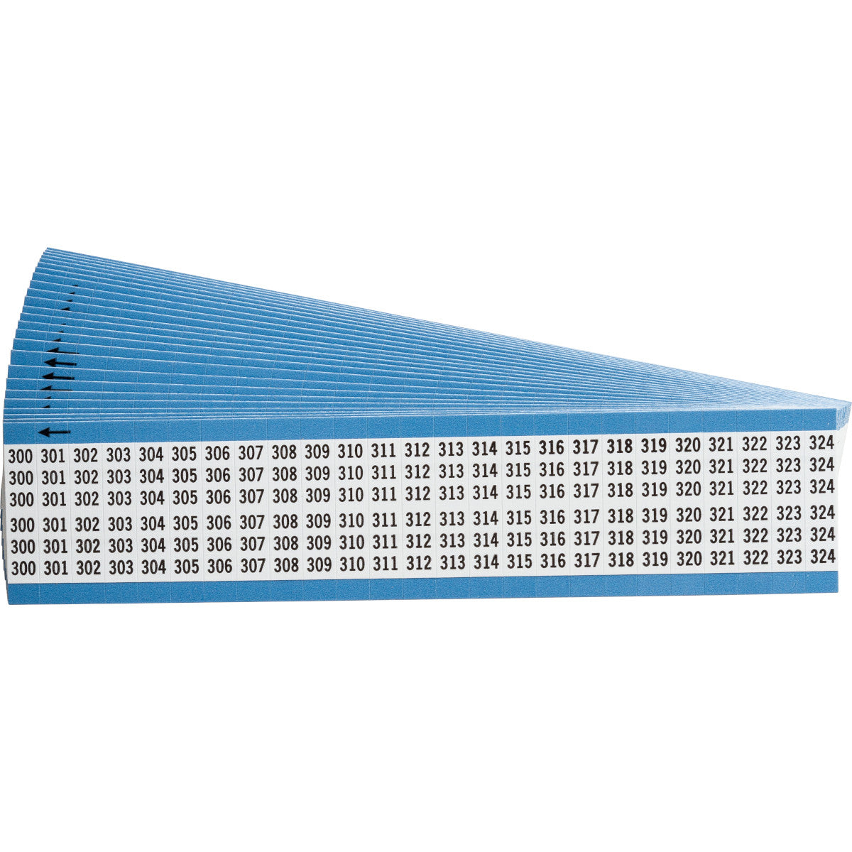 Kabelkennzeichnungskarten - fortlaufende Zahlen